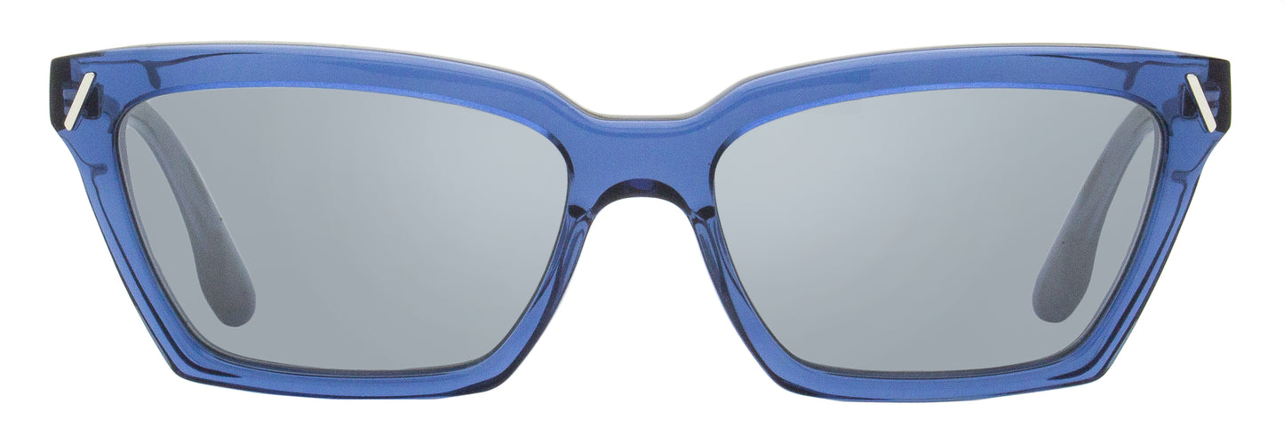 Victoria Beckham Modified Rectangle Sunglasses VB661S 414 Blue 57mm