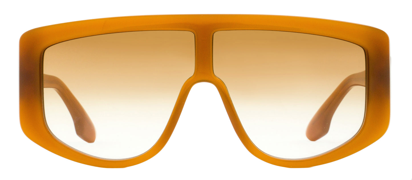 Victoria Beckham Arching Shield Sunglasses VB664S 240 Caramel 61mm