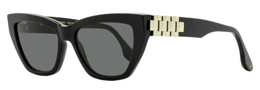Victoria Beckham Chain-Link Cat Eye Sunglasses VB668S 001 Black 55mm