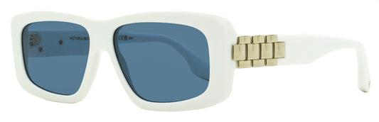 Victoria Beckham Chain Rectangular Sunglasses VB669S 101 White 55mm