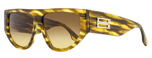 Victoria Beckham B-Monogram Tapered Sunglasses VB676S 224 Striped Tobacco 55mm