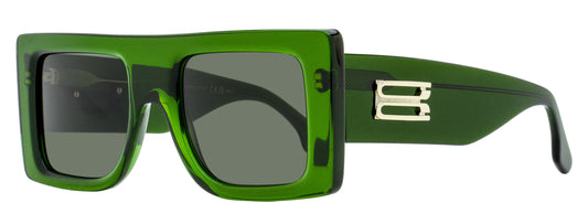 Victoria Beckham B-Monogram Rectangle Sunglasses VB677S 302 Transparent Green 51mm