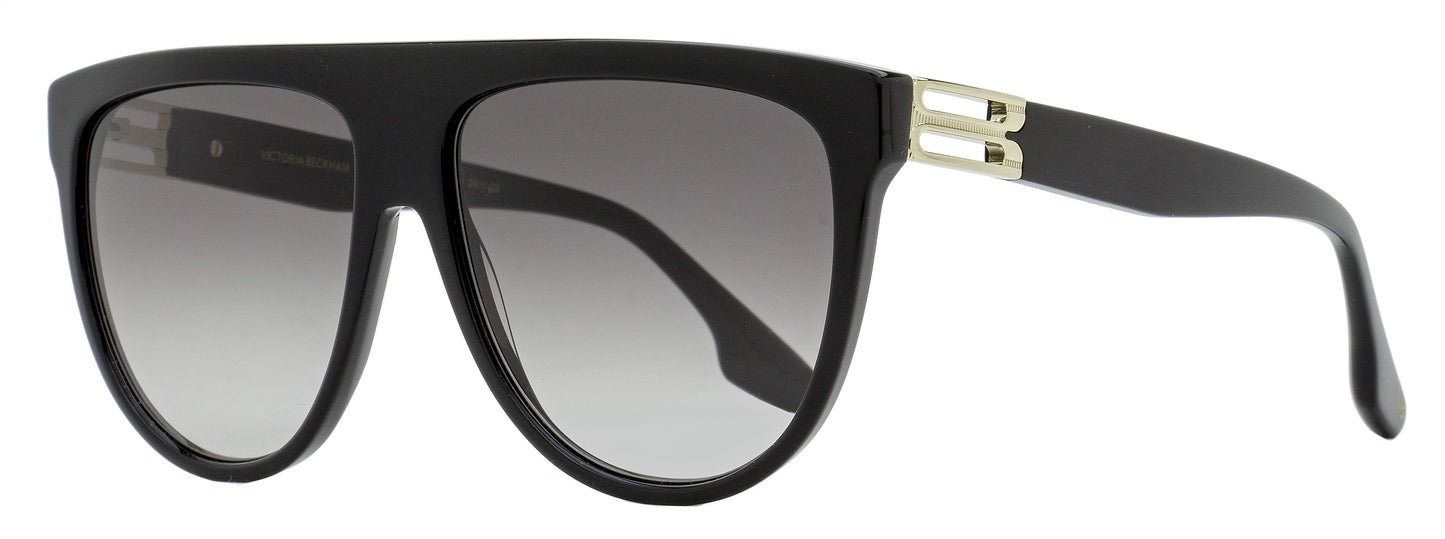 Victoria Beckham B-Hinge Pilot Sunglasses VB680S 001 Black 58mm