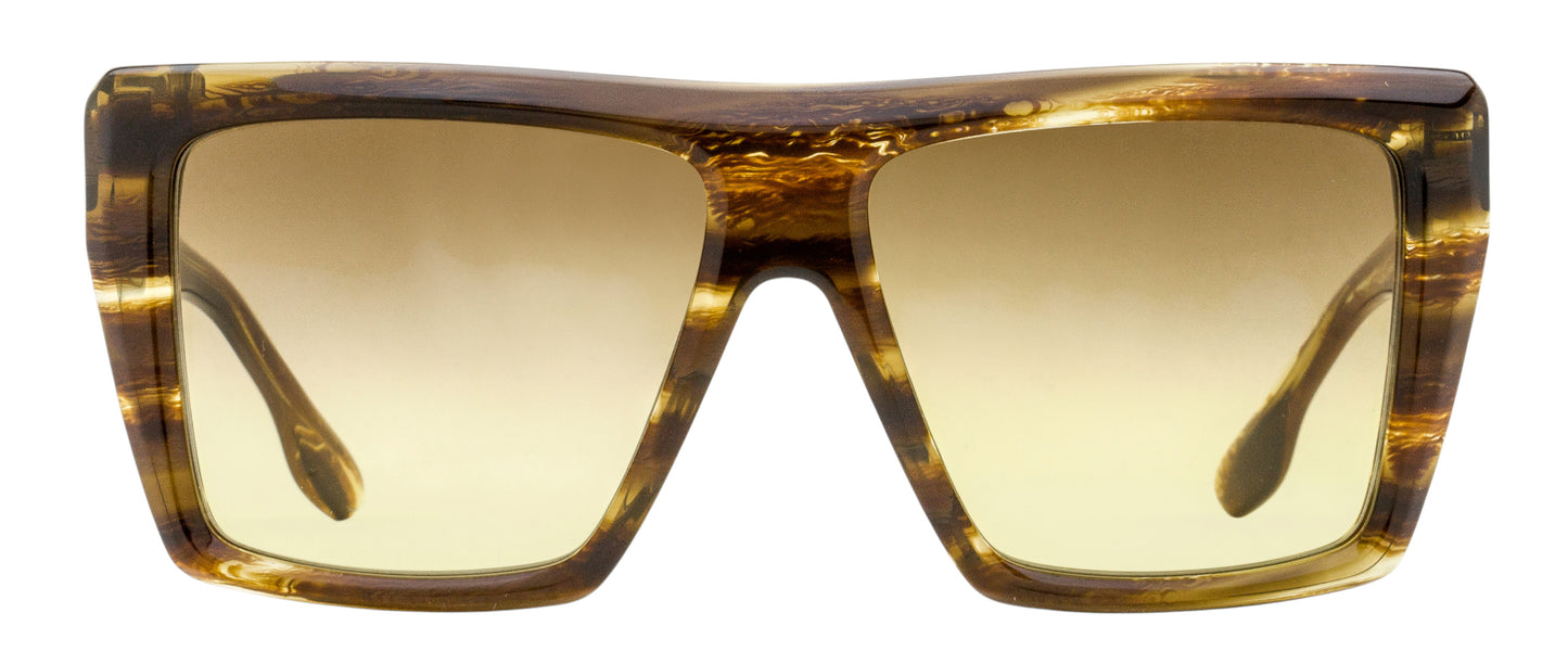 Victoria Beckham Oversized Square Sunglasses VB686S 228 Brown Horn 56mm