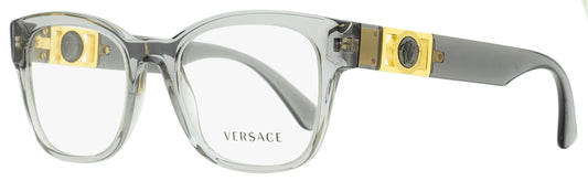 Versace Square Eyeglasses VE3314 593 Transparent Gray 54mm