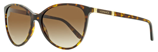 Versace VE4260 Cat Eye Sunglasses 108/13 Amber Havana 58mm