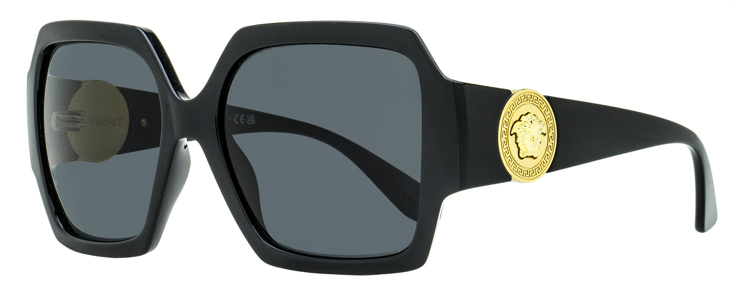 Versace Square Sunglasses VE4453 GB1/87 Black/Gold 56mm