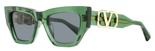 Valentino V-Sette Sunglasses VLS-166 D Transparent Green 52mm