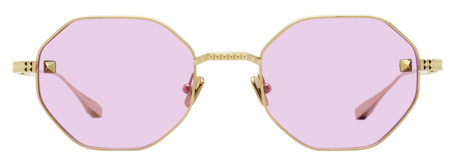 Valentino Titanium V-Stud Sunglasses VLX-122 A Gold 52mm