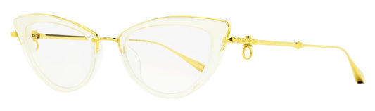 Valentino Titanium Chain Eyeglasses VLX-123-CH C Gold/Crystal 51mm