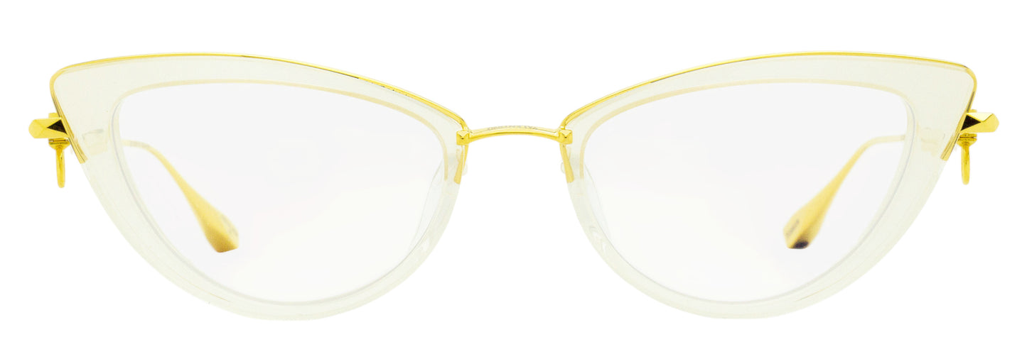 Valentino Titanium Chain Eyeglasses VLX-123-CH C Gold/Crystal 51mm