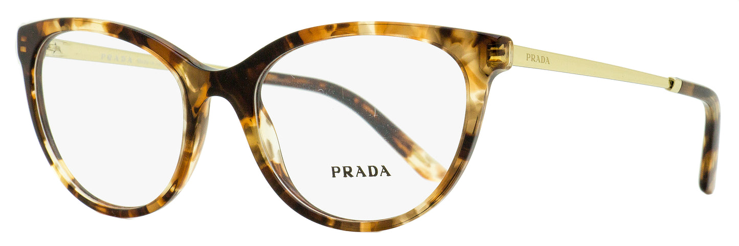 Prada Cat Eye Eyeglasses VPR 17W 07R-1O1 Caramel Tortoise 53mm