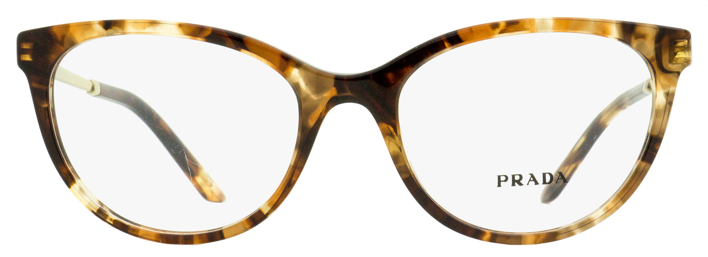 Prada Cat Eye Eyeglasses VPR 17W 07R-1O1 Caramel Tortoise 53mm