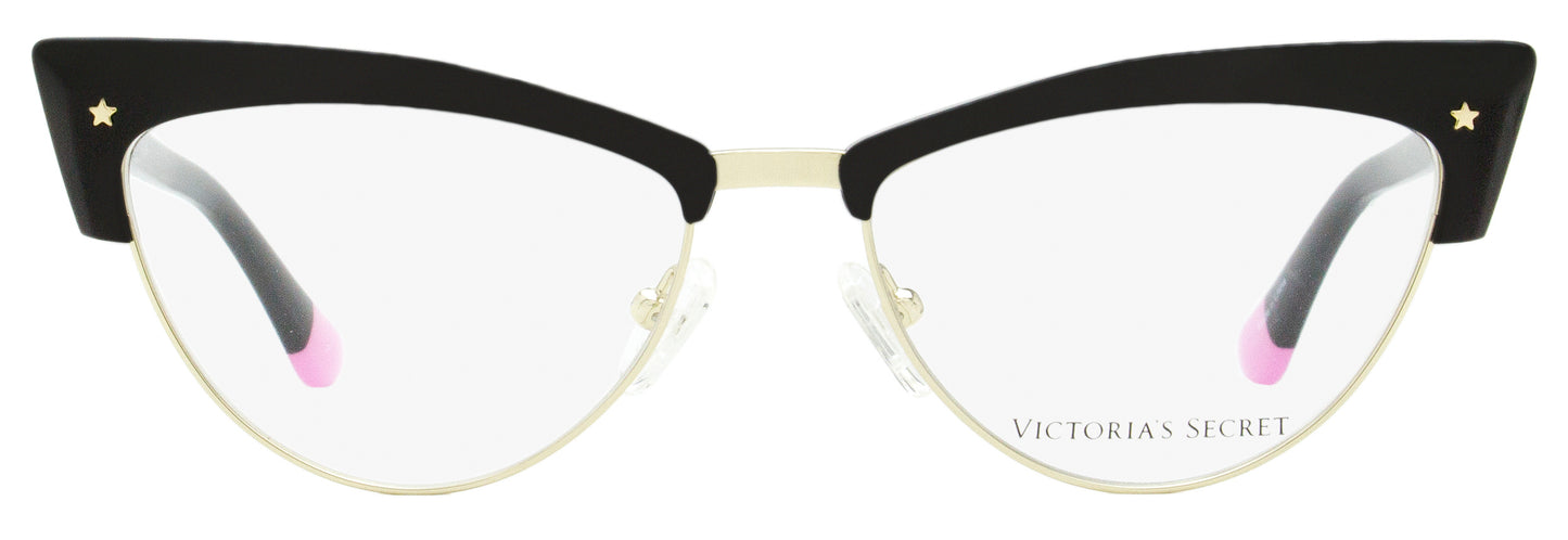 Victoria's Secret Cateye Eyeglasses VS5018 001 Black/Gold 53mm 5018