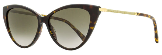 Jimmy Choo Cat Eye Val Sunglasses 086HA Havana/Gold 57mm