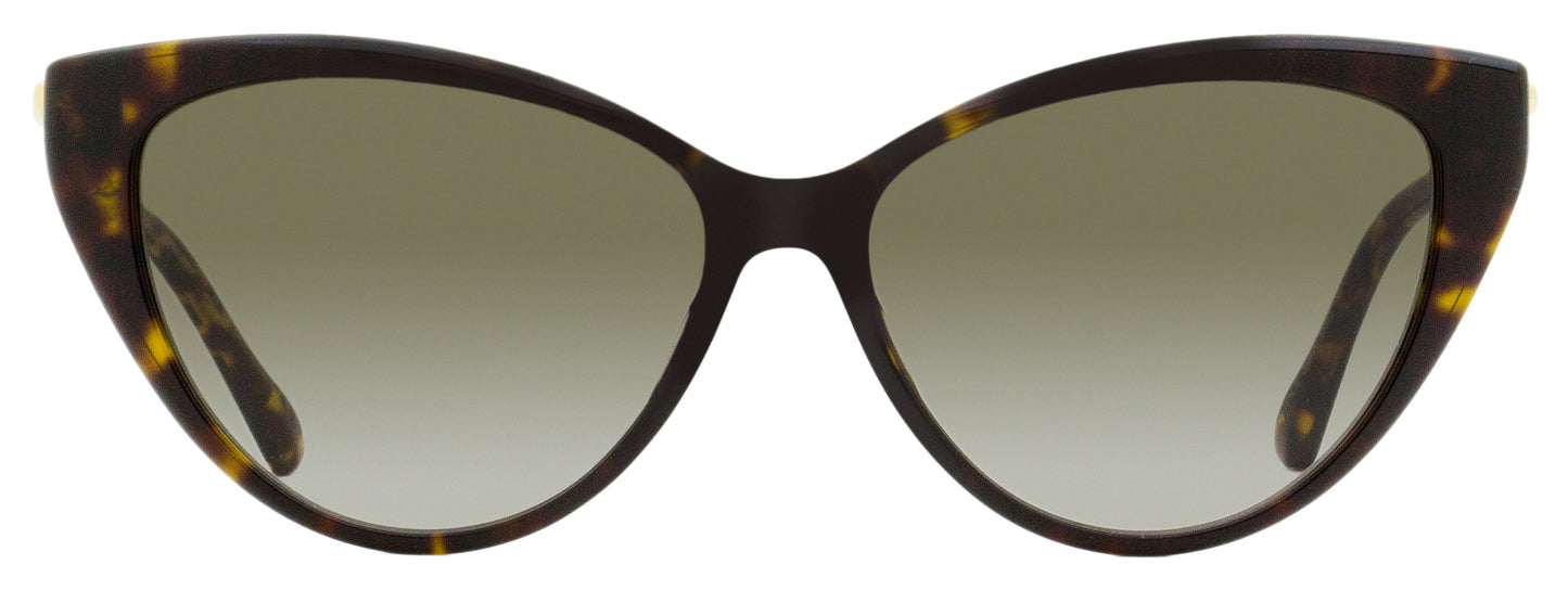 Jimmy Choo Cat Eye Val Sunglasses 086HA Havana/Gold 57mm