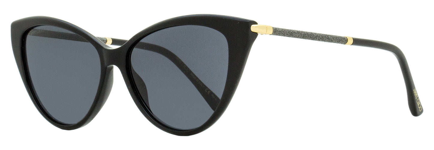 Jimmy Choo Cat Eye Val Sunglasses 807IR Black/Gold 57mm