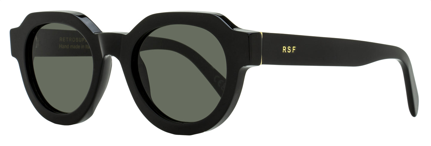 Retrosuperfuture Rounded Geometric Sunglasses Vostro NY2 Black 51mm