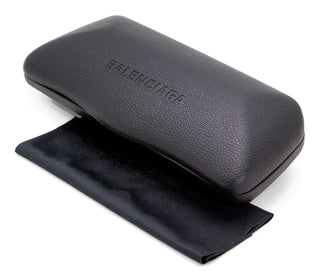 Balenciaga BB Hinge Oval Sunglasses BB0133S 004 Blue/Silver 52mm