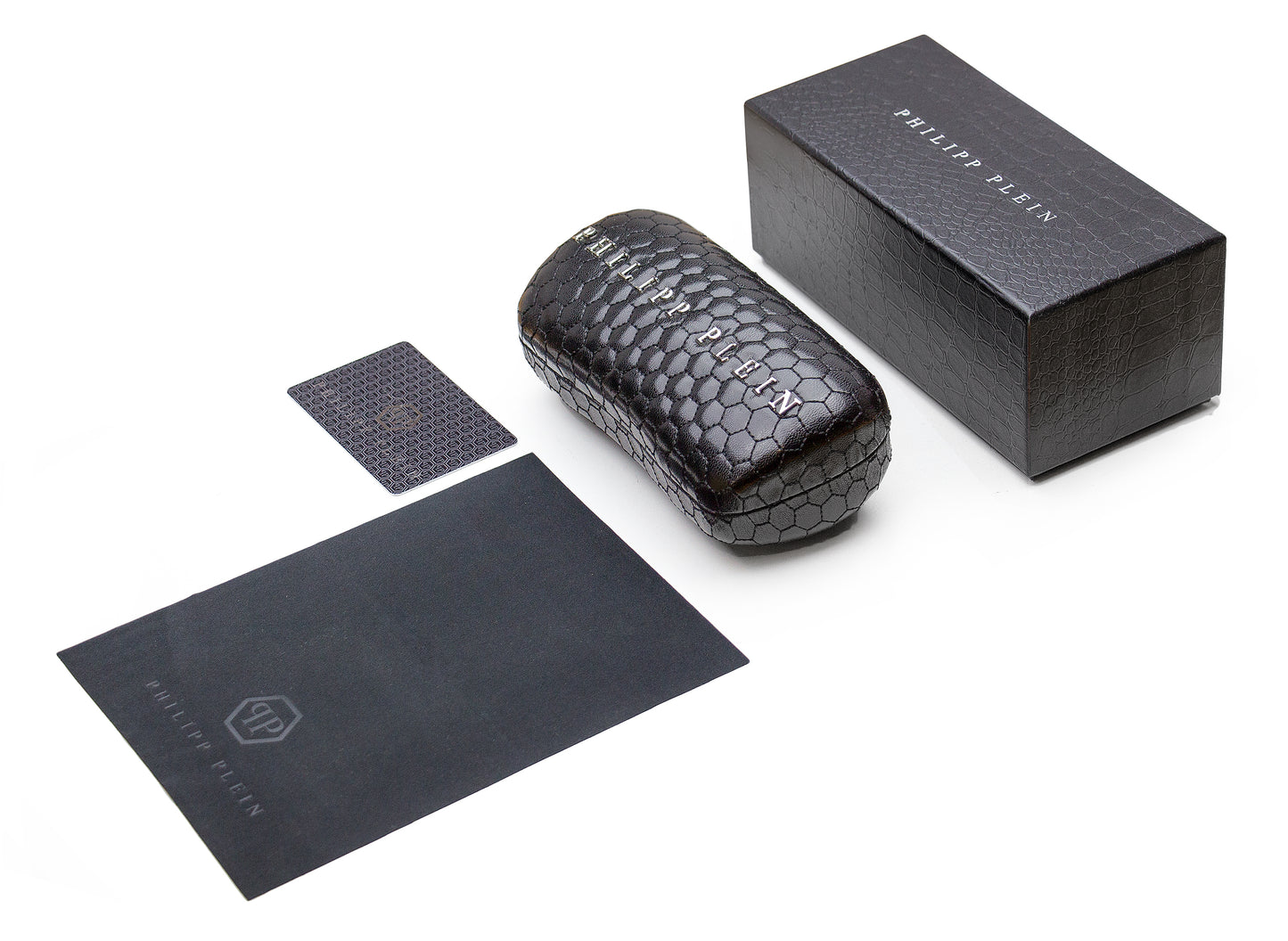 Philipp Plein Flash Navigator Sunglasses SPP046M 92IX Green Havana 61mm