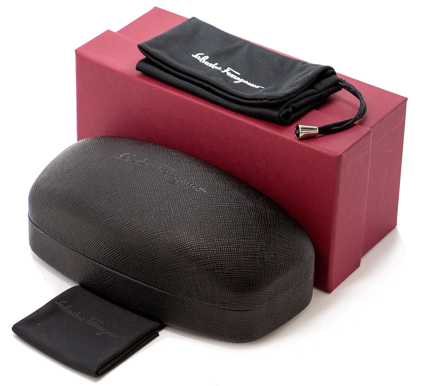 Salvatore Ferragamo Oval Sunglasses SF186S 002 Matte Black 52mm